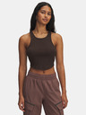Under Armour Dámske tielko Under Armour UA Rival Rib Tank-BRN
