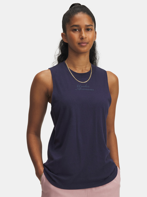 Under Armour Dámske tielko Under Armour UA Varsity Tank-BLU