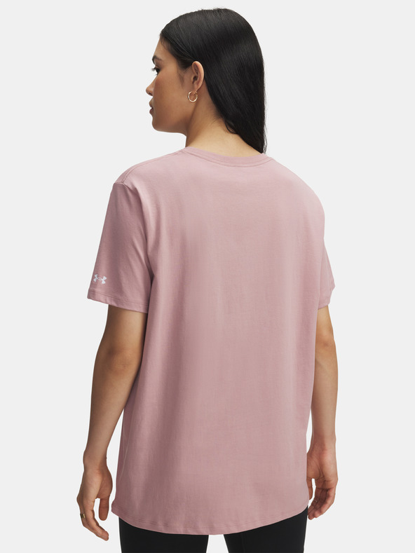 Under Armour Dámske tričko Under Armour Rival OS Campus Tee-PNK