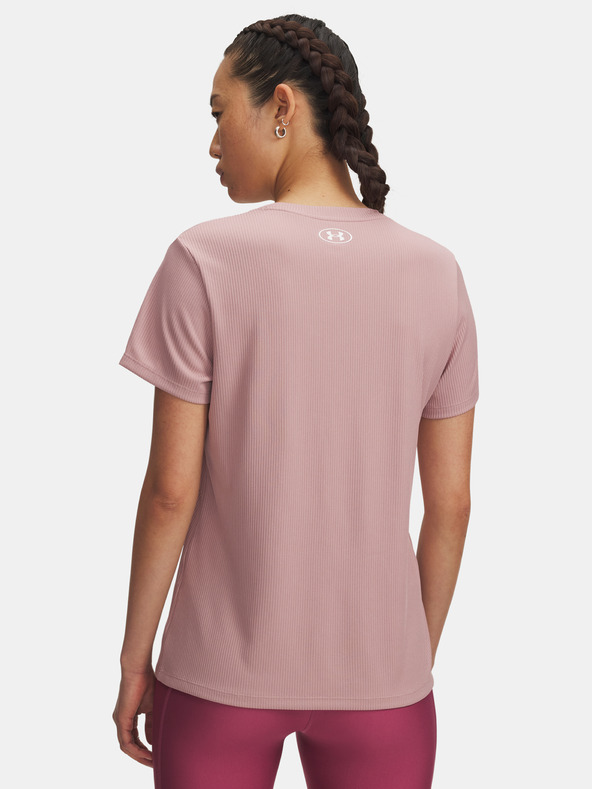 Under Armour Dámske tričko Under Armour Tech Rib SSC-PNK