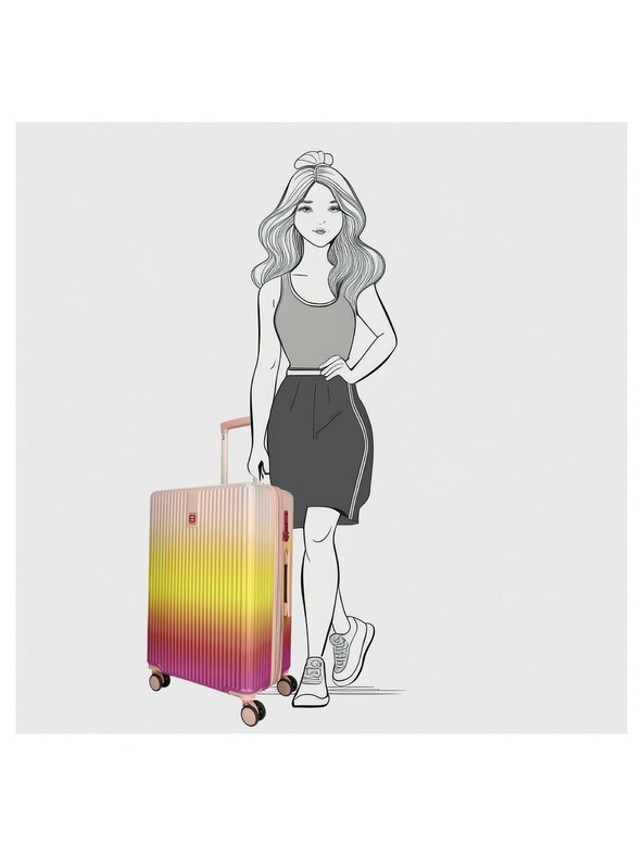 Enrico Benetti Cestovný kufor Enrico Benetti Havana M Fuchsia