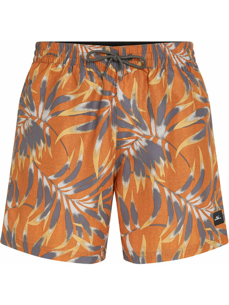 O'Neill O'Neill CALI FLORAL 16'' Pánske plavecké šortky Oranžová