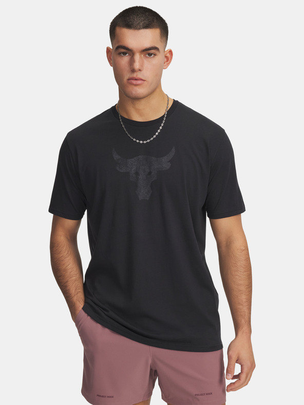 Under Armour Pánske tričko Under Armour UA Pjt Rck Brahma Bull SS-BLK