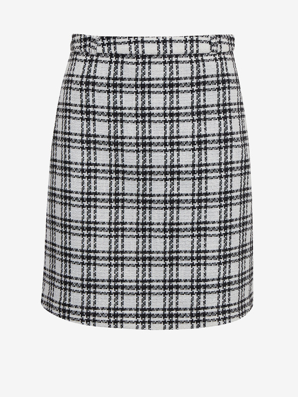 Orsay Čiernobiela dámska kockovaná sukňa ORSAY