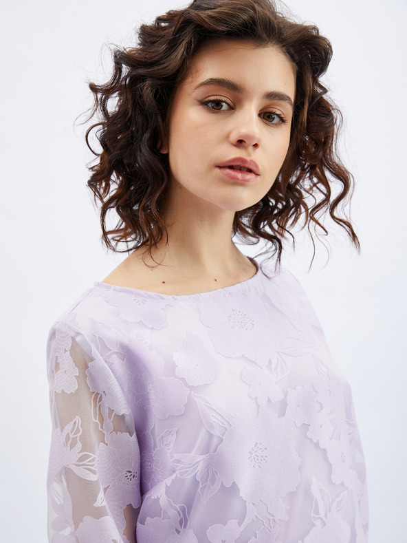 Orsay Svetlofialová dámska kvetinová blúzka ORSAY