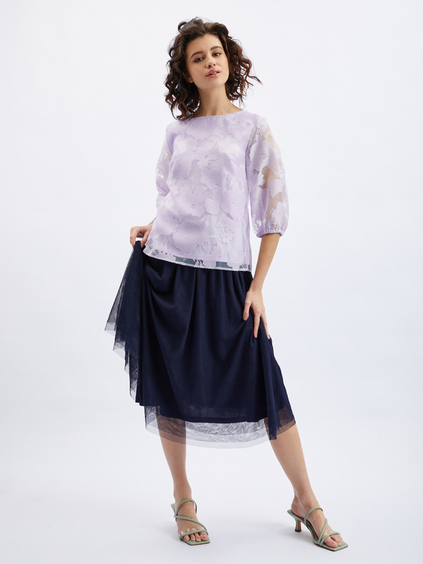 Orsay Svetlofialová dámska kvetinová blúzka ORSAY