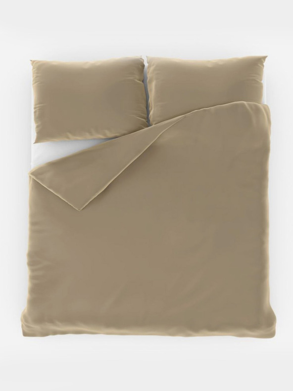 Kvalitex Francúzska saténová posteľná bielizeň LUXURY COLLECTION 1+2, 220x200, 70x90cm béžová