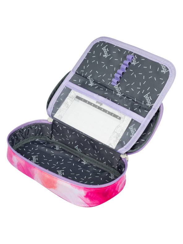 BAAGL  Ružová školská súprava - batoh, peračník, taška Baagl Core Painting