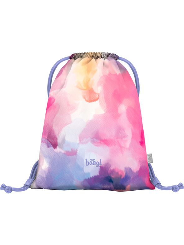 BAAGL  Ružová školská súprava - batoh, peračník, taška Baagl Core Painting