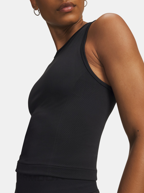 Under Armour Dámske tielko Under Armour Pjt Rock Seamless Tank-BLK