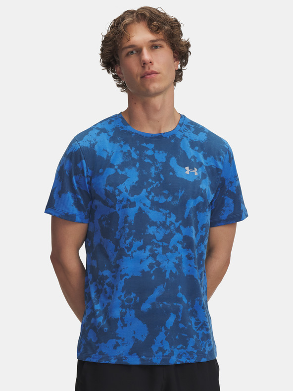 Under Armour Pánske tričko Under Armour UA Launch Printed SS-BLU