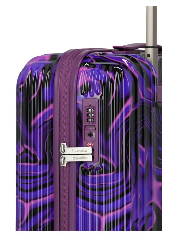Travelite Sada cestovných kufrov Travelite Lascana Edition S,M,L Purple Swirl