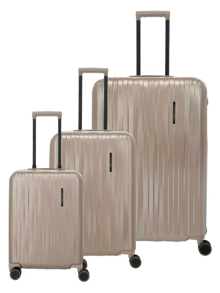 Travelite Sada cestovných kufrov Travelite BARBARA Novelty S,M,L Satén Nude
