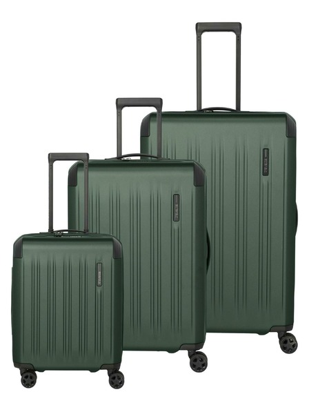 Travelite Sada cestovných kufrov Travelite Dynamiic S,M,L exp Green