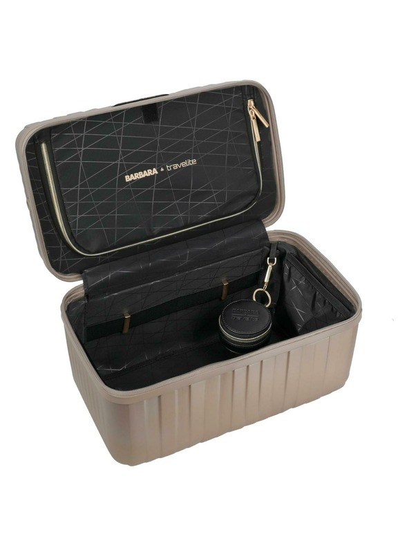 Travelite Kozmetický kufrík Travelite BARBARA Novelty Beauty Case Satén Nude