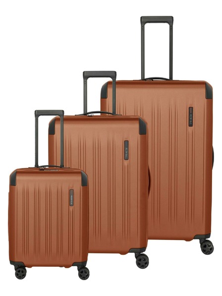 Travelite Sada cestovných kufrov Travelite Dynamiic S,M,L exp Copper