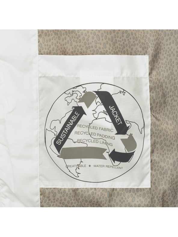 Geox Biela dámska páperová bunda Geox Anylla