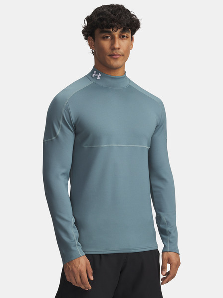 Under Armour Pánske tričko Under Armour Cold Weather Grid LS Mock-BLU
