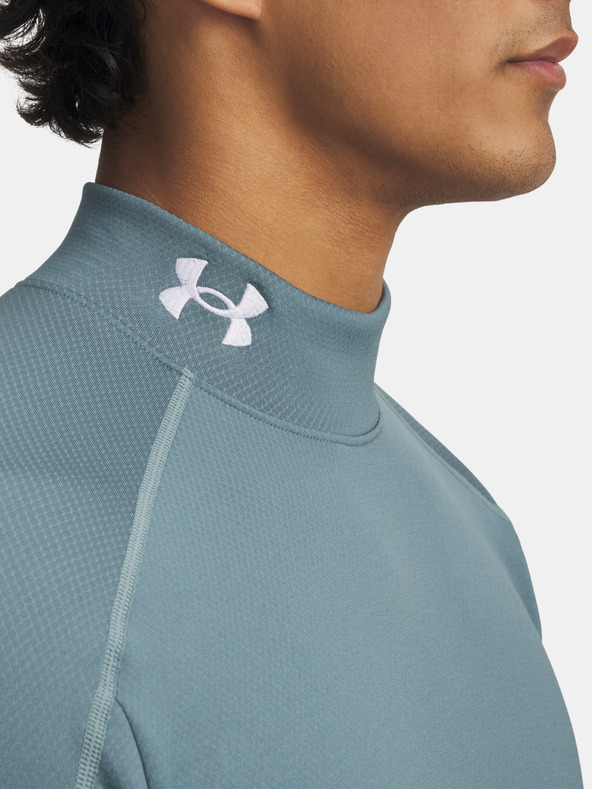 Under Armour Pánske tričko Under Armour Cold Weather Grid LS Mock-BLU