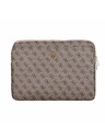 Guess Guess PU 4G Triangle Logo Obal na notebook 14" Hnedý
