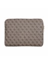 Guess Guess PU 4G Triangle Logo Obal na notebook 14" Hnedý