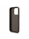 Guess Guess PU 4G Metal Logo Popruh Zadný kryt pre iPhone 16 Pro Max Hnedý