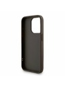 Guess Guess PU 4G Metal Logo Popruh Zadný kryt pre iPhone 15 Pro Max Hnedý