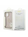 Guess Guess PU Grained 4G Logo Stand Camera Frame Zadný kryt pre iPhone 14 Ružový
