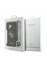 Guess Guess PU 4G Metal Logo Popruh Zadný kryt pre iPhone 16 Čierny