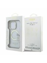 Guess Guess IML Gold Outline Stand Camera Frame MagSafe Zadný kryt pre iPhone 16 Pro Priehľadný