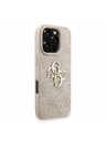 Guess Guess PU 4G Metal Logo Popruh Zadný kryt pre iPhone 16 Pro Ružový