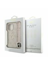 Guess Guess PU 4G Metal Logo Popruh Zadný kryt pre iPhone 16 Pro Ružový