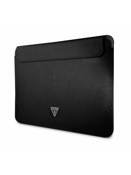 Guess Guess Saffiano Triangle Metal Logo Obal na počítač 13/14" Čierny