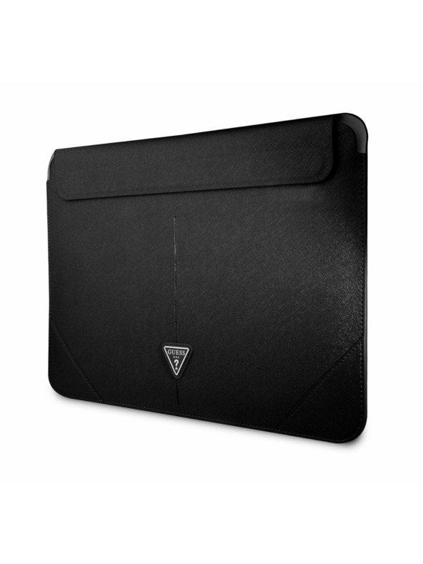 Guess Guess Saffiano Triangle Metal Logo Obal na počítač 13/14" Čierny
