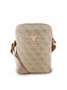 Guess Guess PU 4G Triangle Logo Taška 8" Ružová