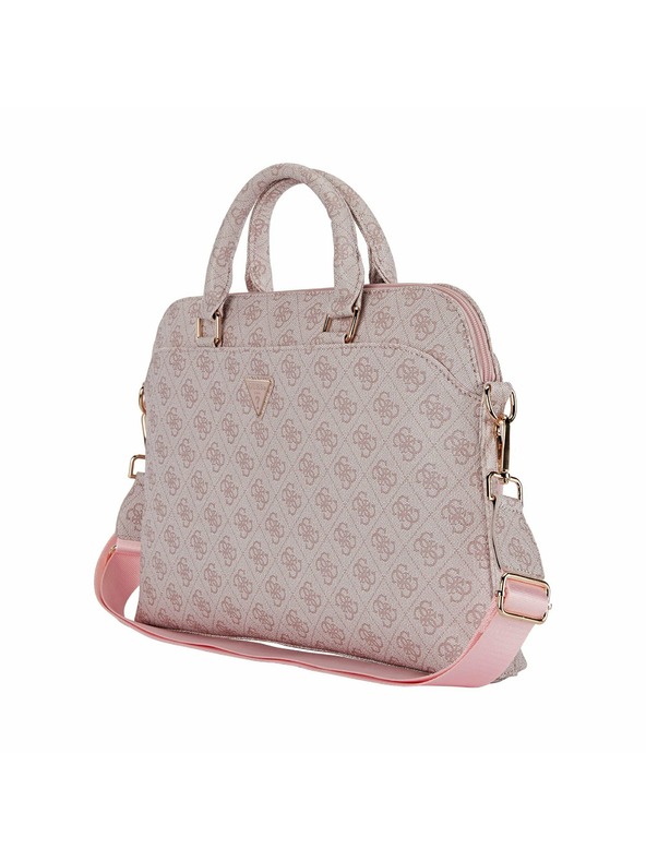 Guess Guess PU 4G Triangle Logo Taška na notebook 13/14/15" Ružová