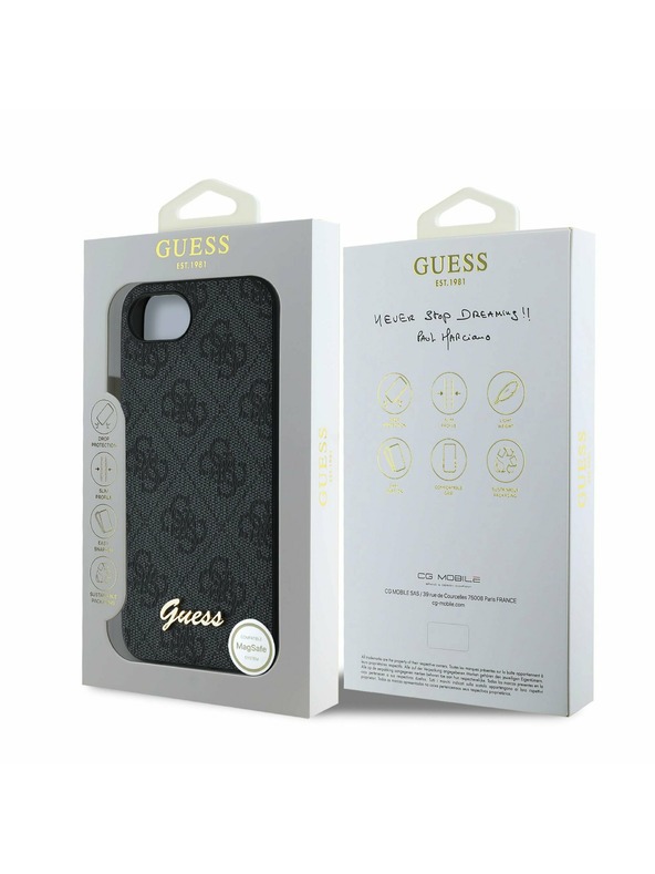 Guess Guess 4G Zadný Kryt pre iPhone 16e Grey