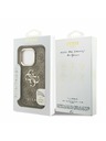 Guess Guess PU 4G Metal Logo Stand Camera Frame Zadný Kryt pre iPhone 15 Pro Max Brown