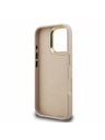 Guess Guess PU 4G Metal Logo Stand Camera Frame Zadný Kryt pre iPhone 16 Pro Pink