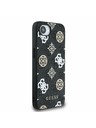 Guess Guess PU 4G Peony MagSafe Zadný Kryt pre iPhone 16e Black