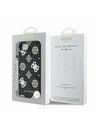 Guess Guess PU 4G Peony MagSafe Zadný Kryt pre iPhone 16e Black