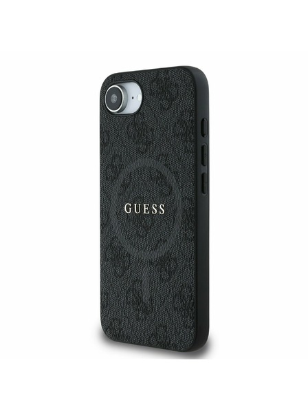 Guess Guess PU Leather 4G Colored Ring MagSafe Zadný Kryt pre iPhone 16e Black
