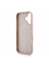 Guess Guess PU Leather 4G Colored Ring Strap MagSafe Zadný Kryt pre iPhone 16 Pink