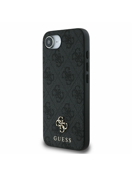 Guess Guess PU 4G Small Metal Logo MagSafe Zadný Kryt pre iPhone 16e Grey