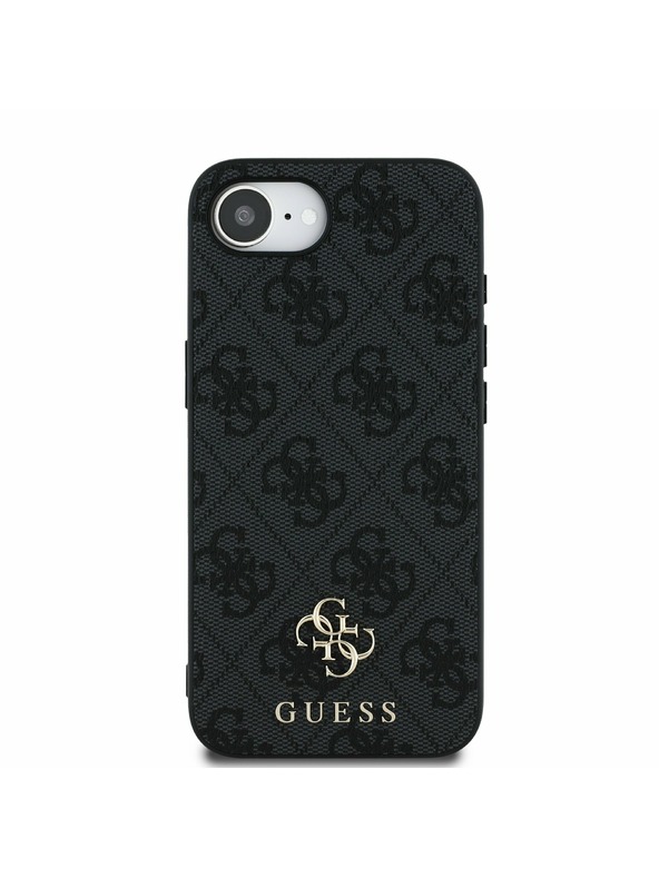 Guess Guess PU 4G Small Metal Logo MagSafe Zadný Kryt pre iPhone 16e Grey