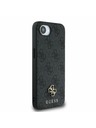 Guess Guess PU 4G Small Metal Logo MagSafe Zadný Kryt pre iPhone 16e Grey