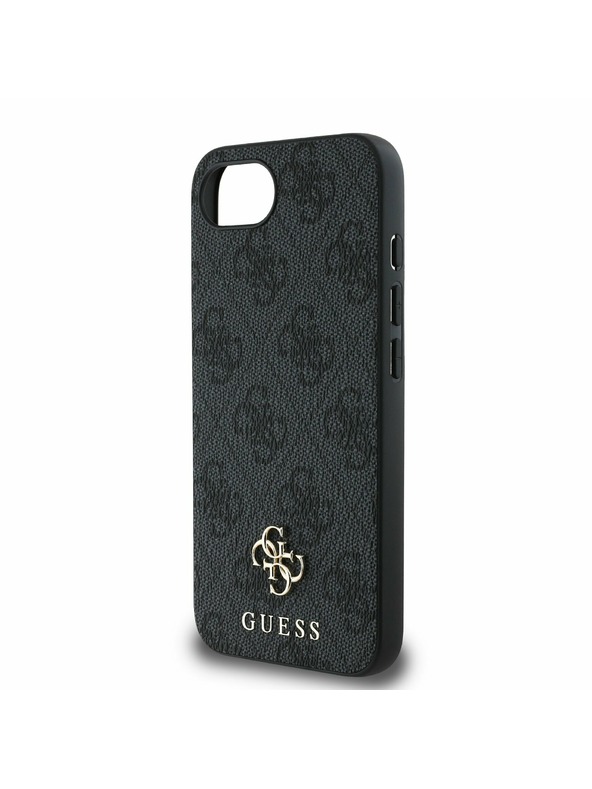 Guess Guess PU 4G Small Metal Logo MagSafe Zadný Kryt pre iPhone 16e Grey