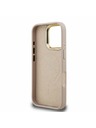 Guess Guess PU 4G Strass Triangle Logo Stand Camera Frame MagSafe Zadný kryt pre iPhone 16 Pro Max Pink