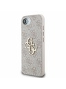 Guess Guess PU 4G Kovové logo Zadný kryt pre iPhone 16e Pink