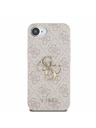Guess Guess PU 4G Kovové logo Zadný kryt pre iPhone 16e Pink